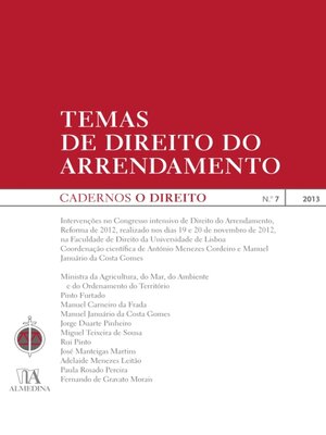 cover image of Cadernos O Direito n.º 7--Temas de Direito do Arrendamento